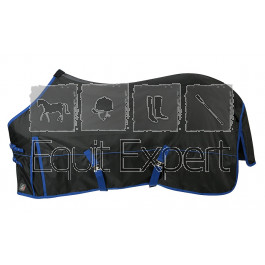 Couverture de pluie PFIFF Angoon pour chevaux taille 125 à 165 cm noir