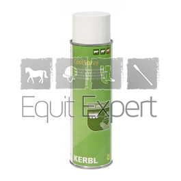 Spray Kerbl CoolSpray pour lubrifier, nettoyer et refroidir les peignes de tondeuse. Anti bactériens