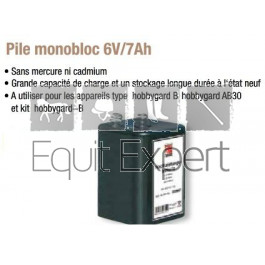 Pile monobloc 6V pour électrificateur hobbygard B et equistop B