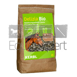 Delizia friandises Bio en classic ou bronchial. KERBL pour les chevaux.