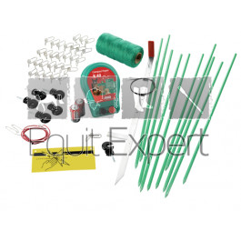 Kit clôture électrique à piles modèle Hobbyset avec piquets+fils