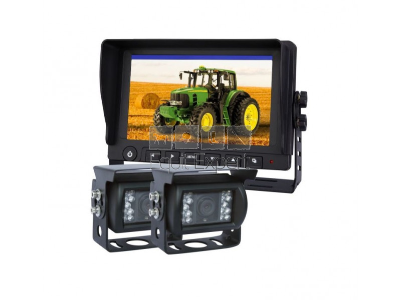 Caméra de recul couleur 9 pouces pour véhicules utilitaires, camions,  remorque, tracteurs, et machines agricoles DF-966H2362 Pièces tracteurs,  pièces moteur