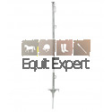 Piquet pour clôture électrique hauteur 105 cm double appui utilisation avec fil et ruban pour chevaux, bovin résistant aux UV