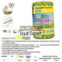Fils Ranger Fluo TLDmax, haute qualité pour clôture électriques toute utilisation.